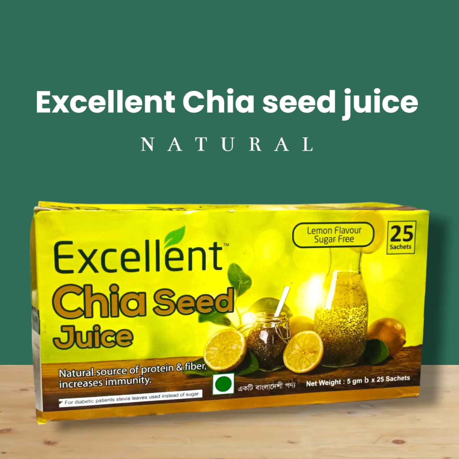 Excellent Chia Seed Juice Ready Drink 100% Organic